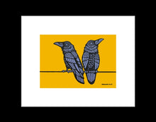 Load image into Gallery viewer, Two Ravens ~ Ready to Frame