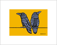 Load image into Gallery viewer, Two Ravens ~ Ready to Frame