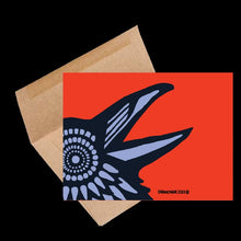 Load image into Gallery viewer, Talking raven ~ Card