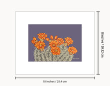 Load image into Gallery viewer, Claret cup hedgehog ~ Ready to frame