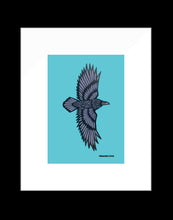 Load image into Gallery viewer, Raven in Flight - Ready to Frame
