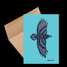 Load image into Gallery viewer, Raven in Flight - Card
