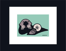 Load image into Gallery viewer, Sea otter sand dollar ~ Ready to frame
