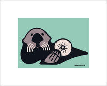 Load image into Gallery viewer, Sea otter sand dollar ~ Ready to frame
