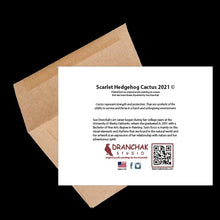 Load image into Gallery viewer, Scarlet Hedgehog Cactus ~ Card

