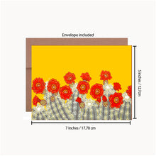 Load image into Gallery viewer, Scarlet Hedgehog Cactus ~ Card
