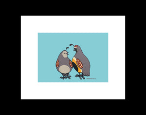 Quail Mates - Ready to frame