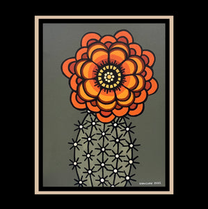 Cactus flower 131 - Original 12"x16"