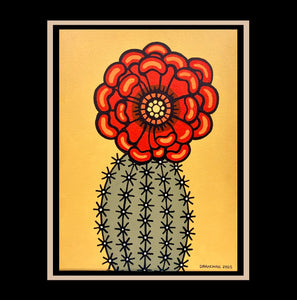 Cactus Flower 132 - Original 12"x16"