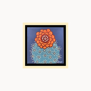 Cactus flower #21 - Original 6"x6"