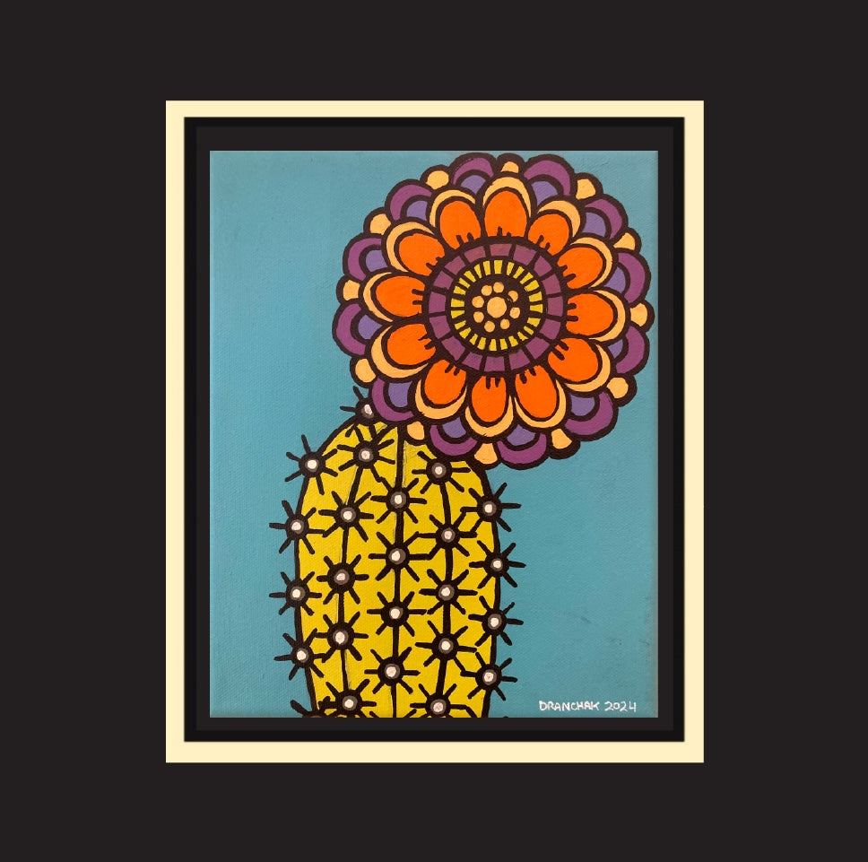 Cactus flower 72 - Original 8