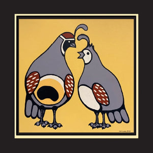 Quail Mates 16 - Original 24"x24"