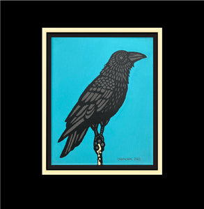 Raven #63 - Original  8"x10"