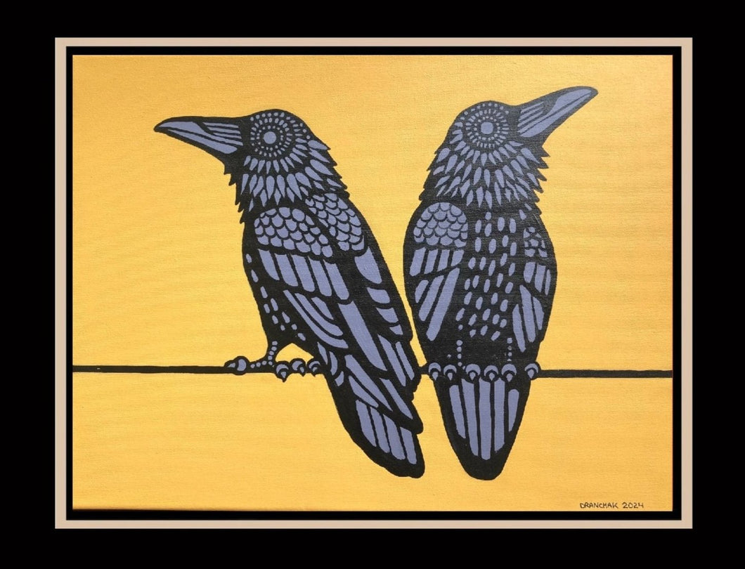 Two Ravens - Original  16