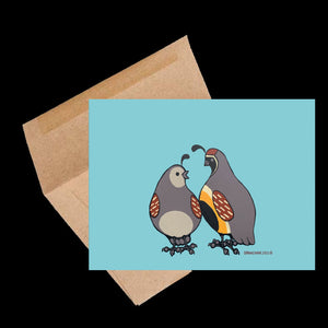 Quail Mates ~ Card