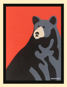 Black bear 30 - Original  9"x12"