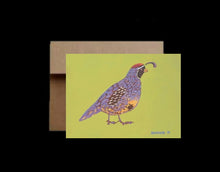 Load image into Gallery viewer, Gambel&#39;s Quail ~ Card
