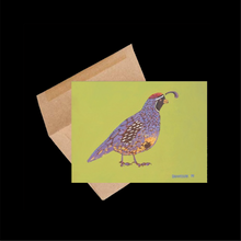 Load image into Gallery viewer, Gambel&#39;s Quail ~ Card
