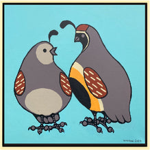 Load image into Gallery viewer, Quail Mates #8 - Original 24&quot;x24&quot;
